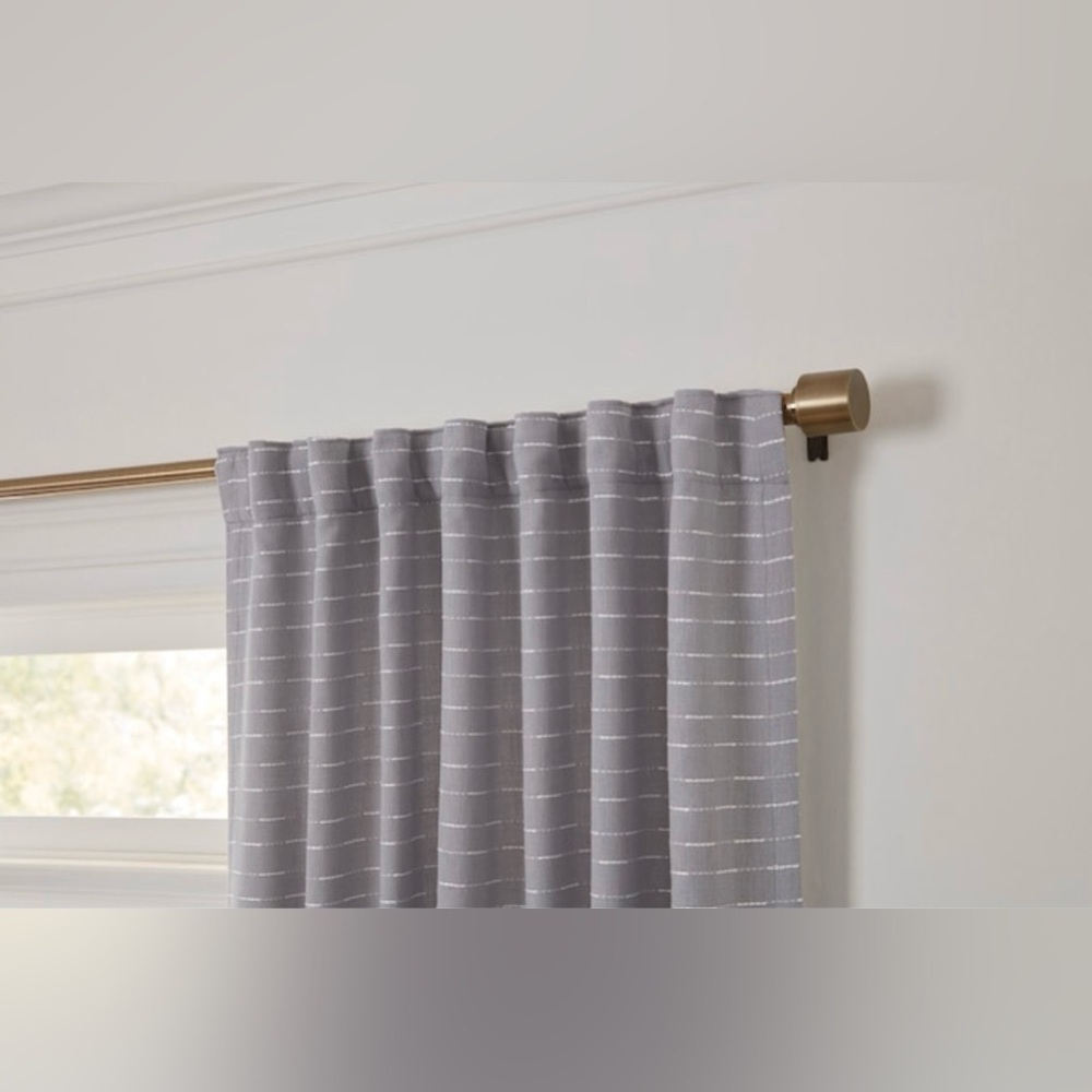 2PK Allen+Roth 50x84-in Grey Room Darkening Thermal Lined Grommet Curtain Panel - Picture 4 of 8